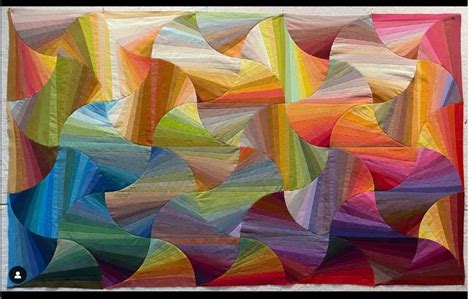 Colorful Art Quilt By Elaine W Poplin