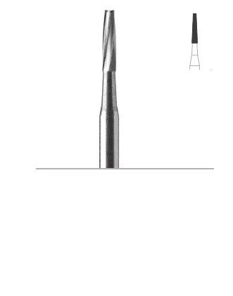 Prima Dental Taper Fissure Bur Plain Cut Long Head FG 169L Pack Of