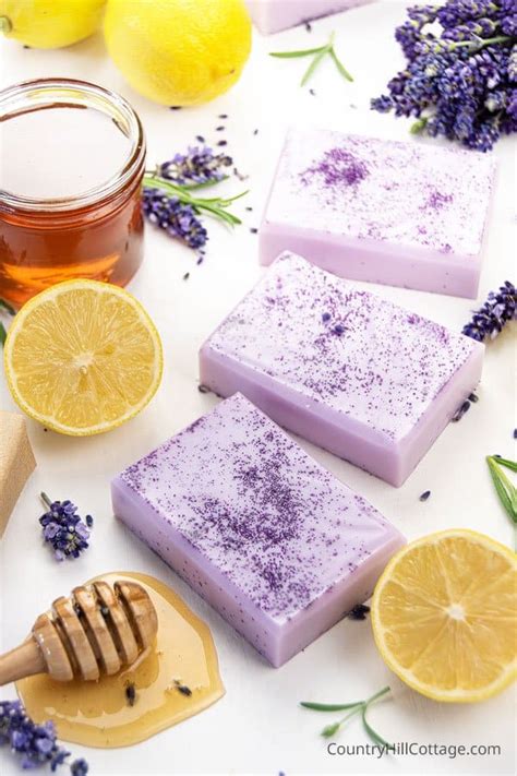 Honey Lemon Lavender Soap Recipe With Printable Labels