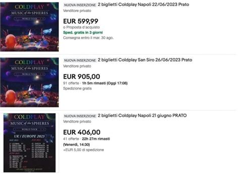 Biglietti Coldplay A Napoli E Milano L Odissea Dei Fan E Gli Sciacalli