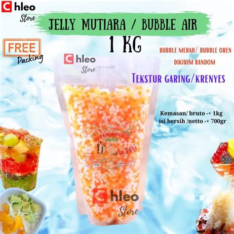 Jelly Mutiara 1kg Mutiara Air 1 Kg Bubble Air 1000 Gram Lazada