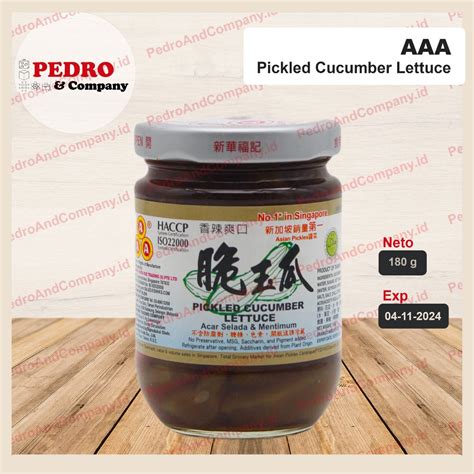 Jual AAA Pickled Cucumber Lettuce 180 Gram Acar Ketimun Dengan Sayur