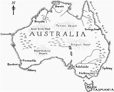 Australia Map Draw