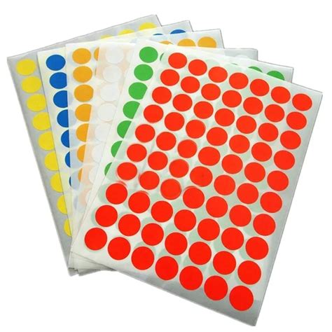 A4 Self Adhesive Sticker 25x25mm Diameter 25mm Round Label Sticker