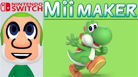 Mii Maker How To Create Yoshi From Super Mario World Youtube