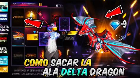 COMO SACAR LA NUEVA ALA DELTA Y EL EMOTE CON 9 DIAMANTES FREE FIRE