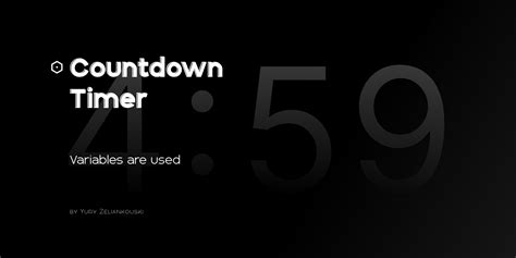 Countdown Timer With Variables Figma