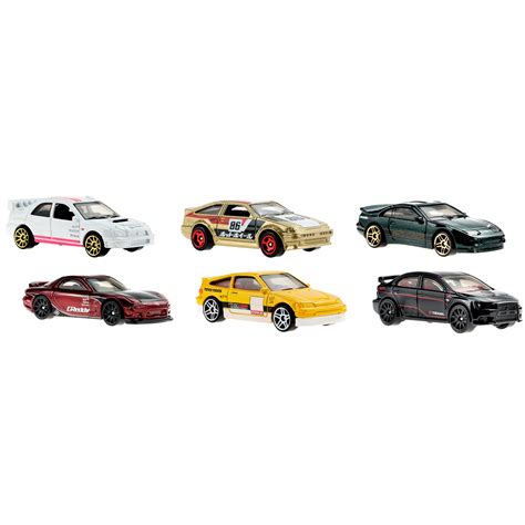 Hot Wheels Japanese Car Culture Multipacks Of 6 Premium Toy Cars 1 64 Scale Authentic Decos