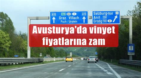 Avusturya da vinyet fiyatlarına zam