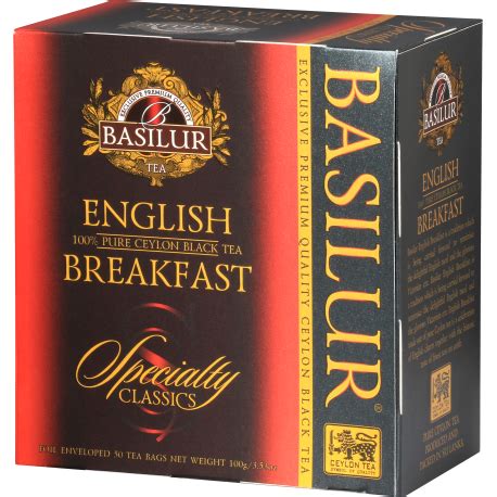 ENGLISH BREAKFAST Saszetki W Kopertach 50 X 2 G Basilur Tea Sklep