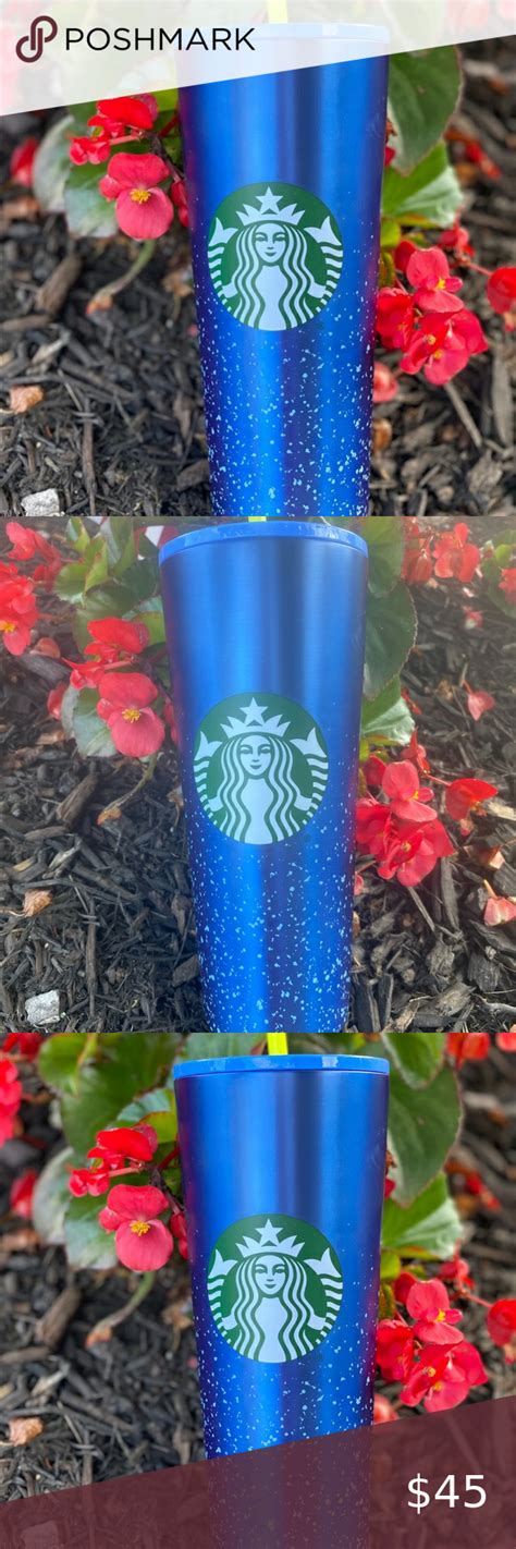 Starbucks Blue Stainless Steel Tumbler 24oz In 2020 Stainless Steel