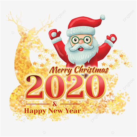 عيد ميلاد سعيد 2020 وسنة جديدة سعيدة مع سانتا كلوز سانتا كليبارت عيد