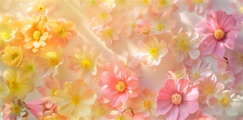 Premium Photo | Elegant Floral Arrangement on Pastel Background