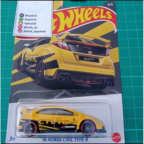 Jual Hot Wheels Honda Civic Type R Series Warna Kuning Shopee Indonesia