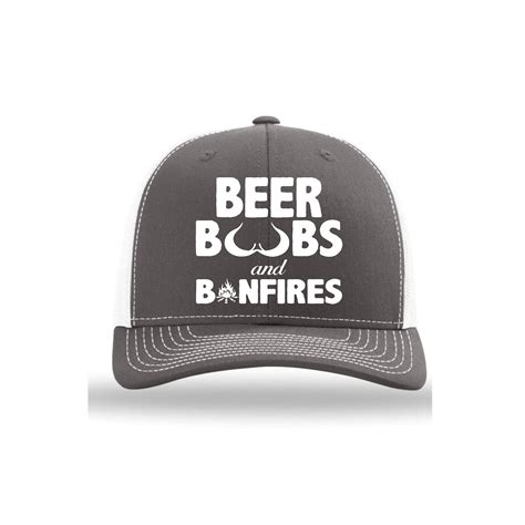 Bonfires Boobs and Booze Day Drinking Hat Biermütze Etsy