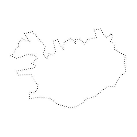 Iceland Outline Map Vector Images Over