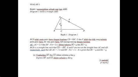 Contoh Soalan Vektor Matematik Tambahan Matematik Tambahan Tingkatan 5 Vektor Contoh Soalan 1