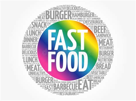 Fast Food Collage Stock Illustrations 1542 Fast Food Collage Stock