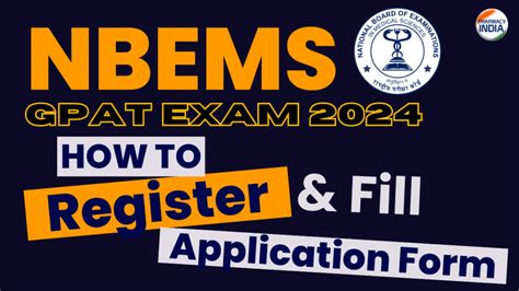 Nbems Gpat Notification Important Dates Application Form Exam