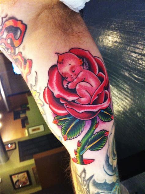 Kewpie Rose Tattoo By Josh Howard Mom Tattoos Future Tattoos Tattoos