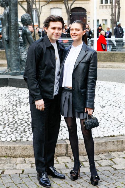 Photo Brooklyn Beckham et sa femme Nicola Peltz ont assisté au défilé