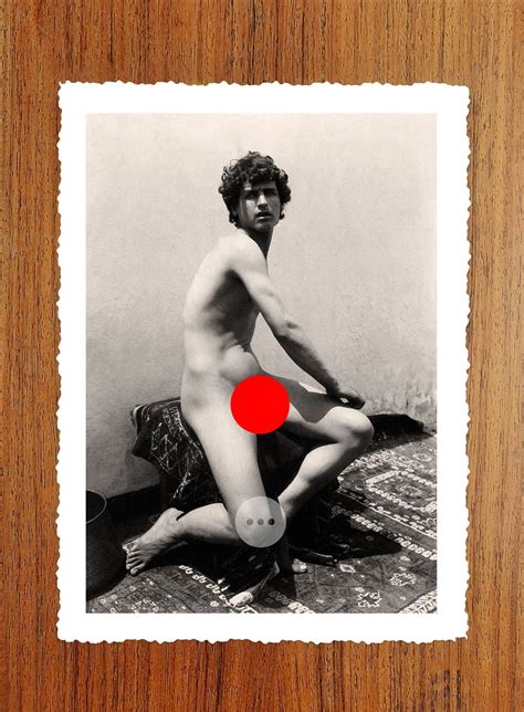 Vintage Male Nude Art Photo Print Naked Man By Wilhelm Von Gloeden