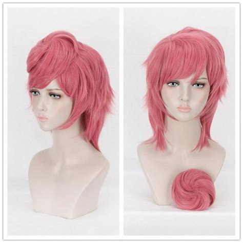 Jojos Bizarre Adventure Golden Wind Trish Una Cosplay Wigs Mullet Hair