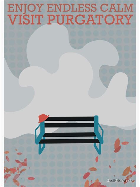 "Purgatory Travel Poster" Sticker for Sale by thelittleforest | Redbubble