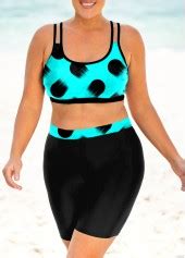 Rotita Polka Dot Plus Size High Waisted Bikini Set Rotita Usd