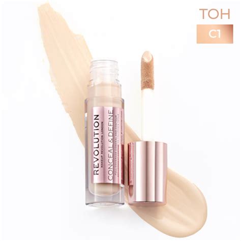 MAKEUP REVOLUTION Консилер для лица и под глаза CONCEAL AND DEFINE тон ...