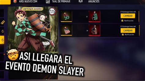 Asi Llegaran Los Regalos De La Colaboracion Demon Slayer X Free Fire