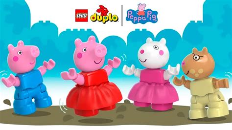 Jugando Con Peppa Pig Y George Lego Duplo Peppa Pig Storytoys Youtube