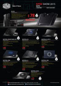 Cooler Master Notebook Coolers Brochures From Sitex Singapore On