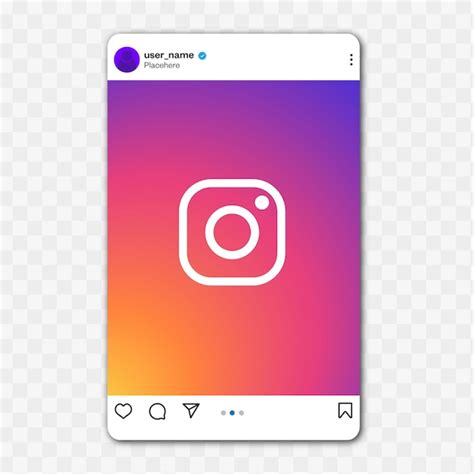 Mockup De La Plantilla De Instagram Para Las Redes Sociales Vector