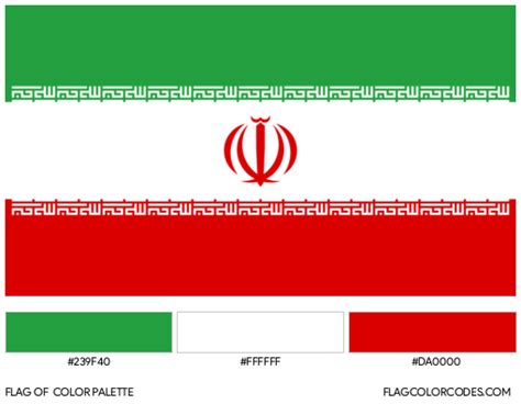 Iran flag color codes