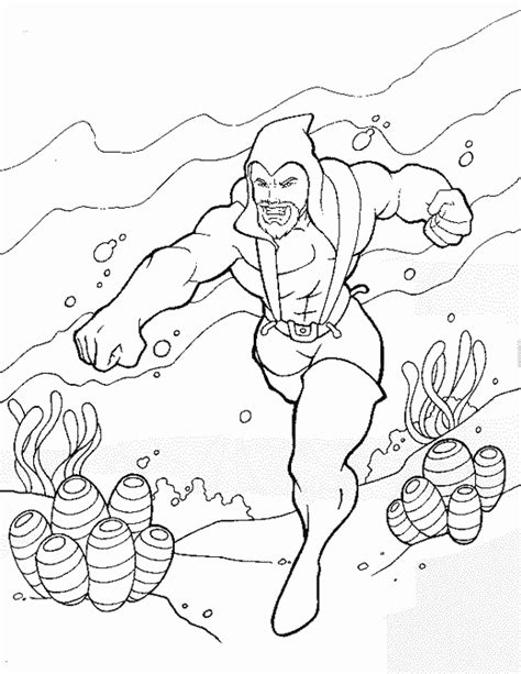 Dibujo De Aquaman Para Colorear Y Pintar 46144