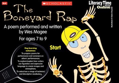 The Boneyard Rap Animated Poem Scholastic Shop