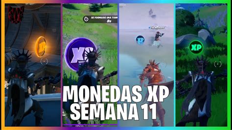 Todas Las Ubicaciones De Las Monedas De Xp Semana 11 Fortnite Temporada