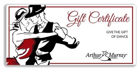 Gift Certificates Arthur Murray Dance Studio Seacoast