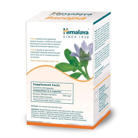 Himalaya Wellness Pure Herbs Brahmi 60 Tablets For Mind Wellness Mind