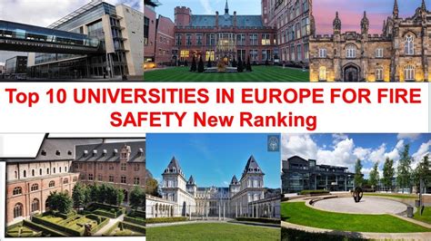 Top 10 Universities In Europe For Fire Safety New Ranking Youtube