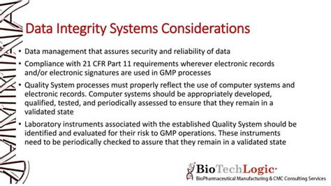 Quick Overview Pharmaceutical Data Integrity PPT