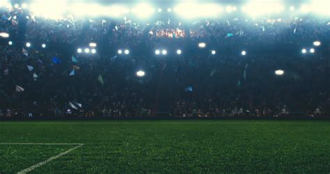 4k resolution footage dramatic soccer stadium Stock Footage Video (100% ...