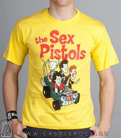 Футболка Sex Pistols желтая Футболки Рок магазин атрибутики Castle Rock