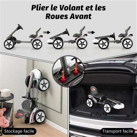 Bebeboutik Costway Kart Lectrique V Ah Pour Enfants Avec Si Ge