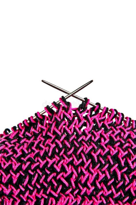 Knitting on Knitting Needles Stock Photo - Image of activity, arts ...