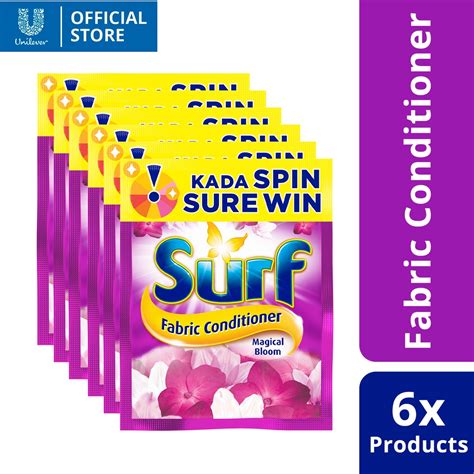 Surf Fabric Conditioner Magical Bloom 25ml Sachet Set Of 6 Shopee