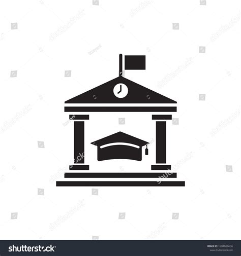 university icon symbol sign vector stock vector royalty