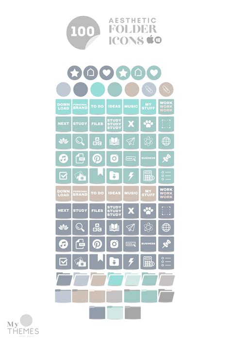 Desktop Folder Icons Nude Aesthetic Folders Neutral Desktop Folder Icons Organizer Compatible