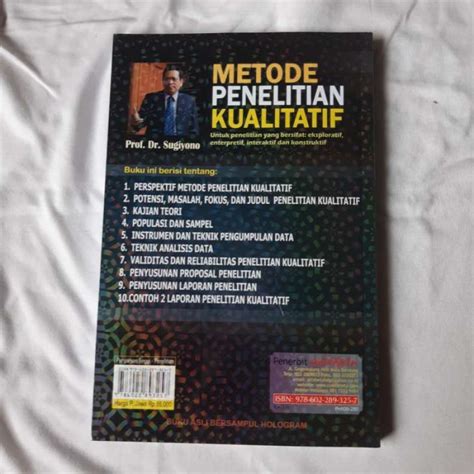 Jual Buku Metode Penelitian Kualitatif Prof Sugiyono Di Seller Owl